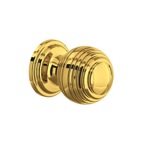 Small Contour Drawer Pull Knobs - Set of 5 Unlacquered Brass