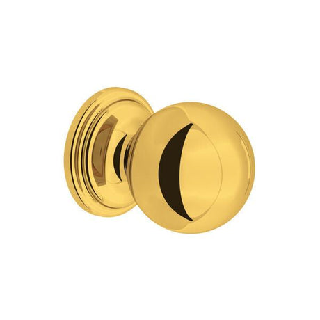 Small Rounded Drawer Pull Knobs - Set of 5 Unlacquered Brass