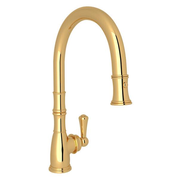 Georgian Era™ Pull-Down Kitchen Faucet Unlacquered Brass