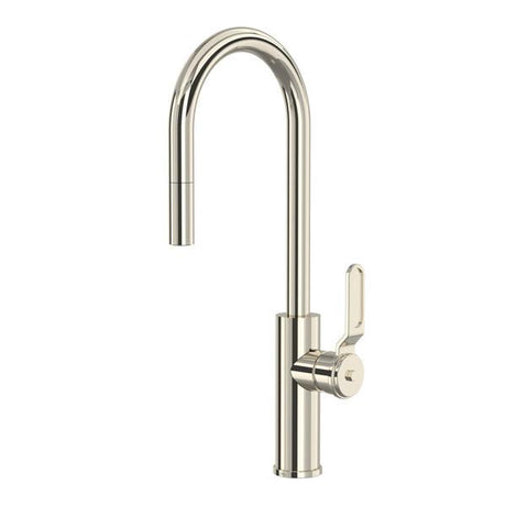Myrina™ Pull-Down Bar/Food Prep Kitchen Faucet With C-Spout Polished Nickel
