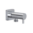 Handshower Outlet With Integrated Volume Control Polished Chrome