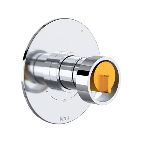 Eclissi™ 1/2" Therm & Pressure Balance Trim with 5 Functions (Shared) Polished Chrome/Satin Gold