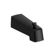 Wall Mount Tub Spout With Diverter Black