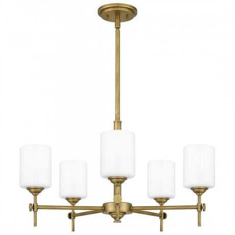 Quoizel Aria Chandelier In Weathered Brass