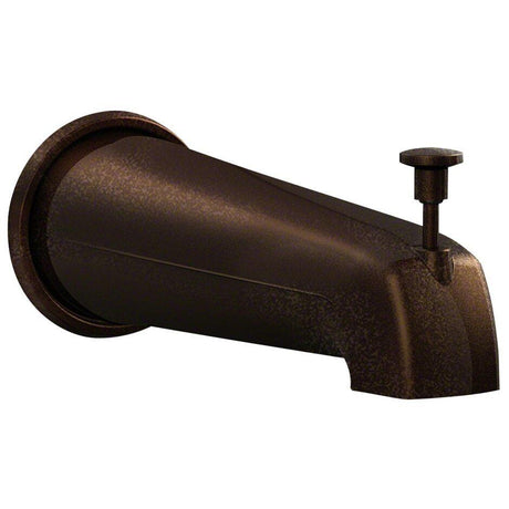 Gerber 8 9/16" Wall Mount Tub Spout With Diverter - Tumbled Bronze