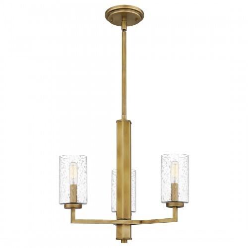 Quoizel Sunburst Chandelier In Weathered Brass