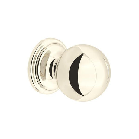 Small Rounded Drawer Pull Knobs - Set of 5 Polished Nickel