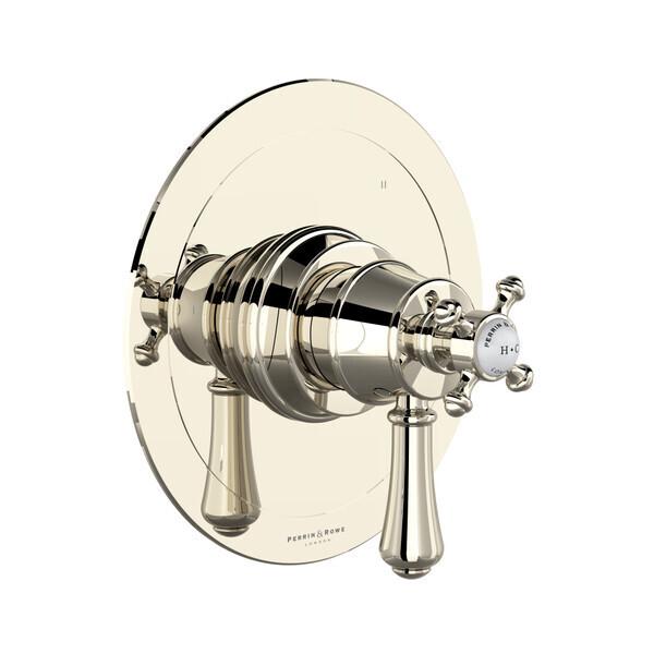 Georgian Era™ 1/2" Therm & Pressure Balance Trim with 3 Functions (No Share) Polished Nickel