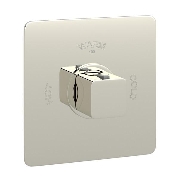 Quartile™ 3/4" Thermostatic Trim Without Volume Control Polished Nickel