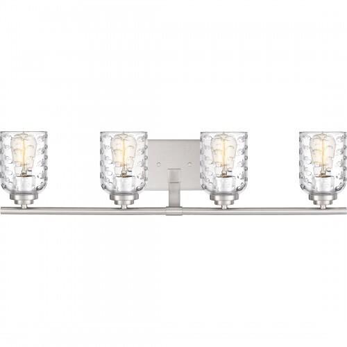 Quoizel Cristal Vanity Light In Brushed Nickel