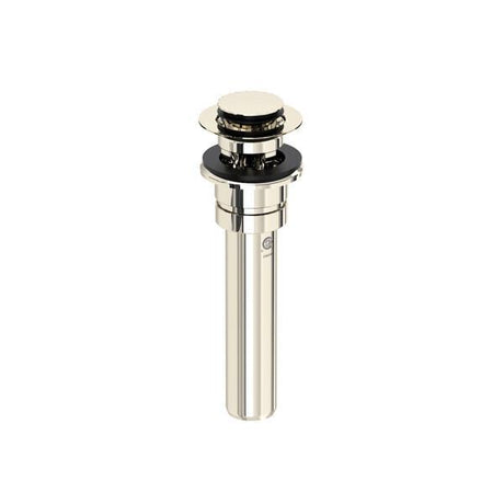 Push Drain With Overflow Polished Nickel