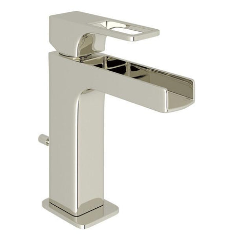 Quartile™ Single Handle Lavatory Faucet With Trough Polished Nickel