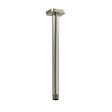 12" Ceiling Mount Shower Arm With Square Escutcheon Brushed Nickel