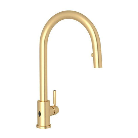 Holborn™ Pull-Down Touchless Kitchen Faucet Satin English Gold
