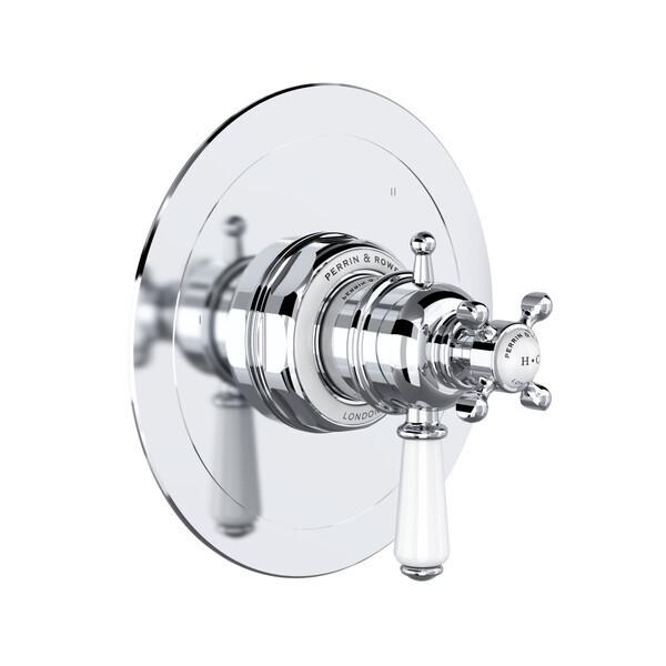 Edwardian™ 1/2" Therm & Pressure Balance Trim with 5 Functions (Shared) Polished Chrome