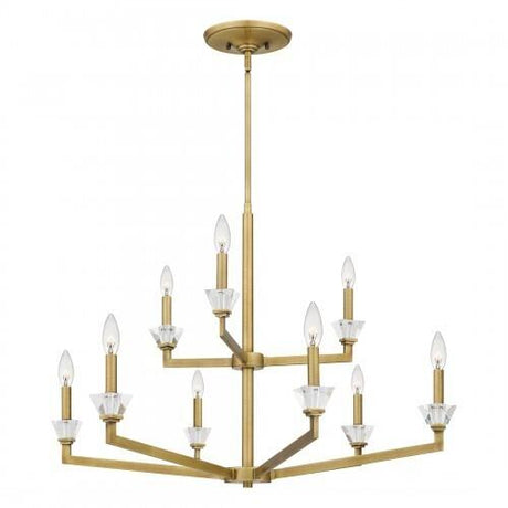 Quoizel Lottie Chandelier In Aged Brass