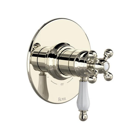 Arcana™ 1/2" Therm & Pressure Balance Trim with 2 Functions (No Share) Polished Nickel