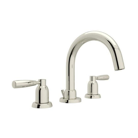 Holborn™ Widespread Lavatory Faucet With C-Spout Polished Nickel