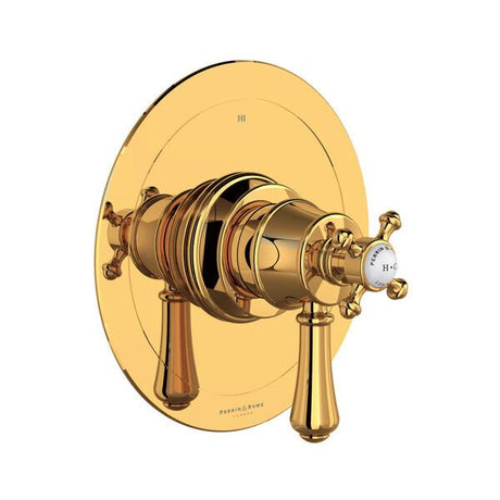 Georgian Era™ 1/2" Therm & Pressure Balance Trim with 3 Functions (Shared) English Gold