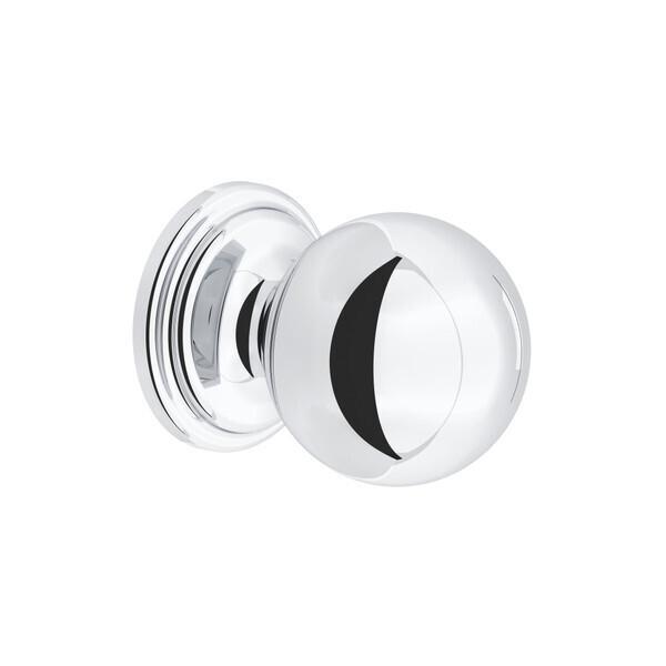 Small Rounded Drawer Pull Knobs - Set of 5 Polished Chrome