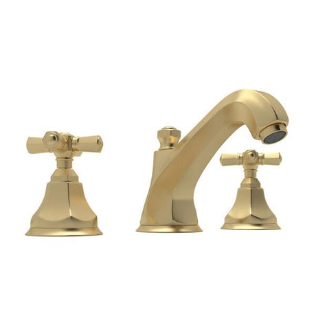 Palladian® Widespread Lavatory Faucet Satin Unlacquered Brass