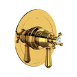 Georgian Era™ 1/2" Therm & Pressure Balance Trim with 3 Functions (Shared) Unlacquered Brass
