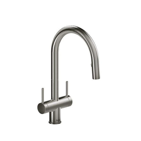 Azure™ Two Handle Pull-Down Kitchen Faucet Stainless Steel