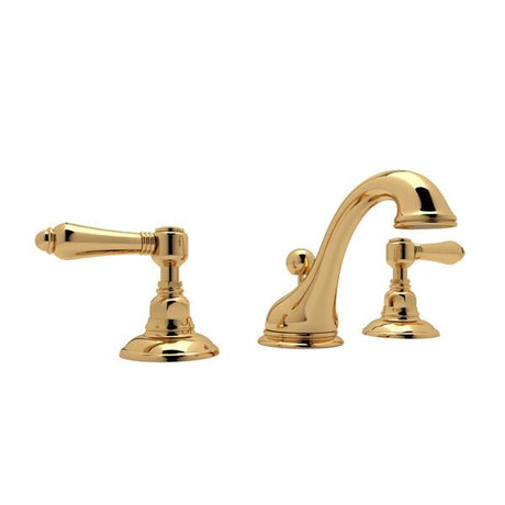 Viaggio® Widespread Lavatory Faucet With Low Spout Unlacquered Brass