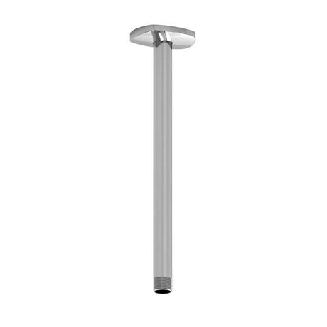 12" Ceiling Mount Shower Arm With Oval Escutcheon Chrome