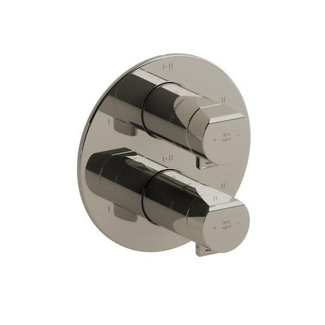 Parabola™ 3/4" Therm & Pressure Balance Trim with 6 Functions (Shared) Polished Nickel