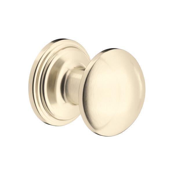 Small Button Drawer Pull Knobs - Set of 5 Satin Nickel