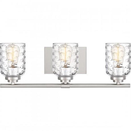 Quoizel Cristal Vanity Light In Brushed Nickel