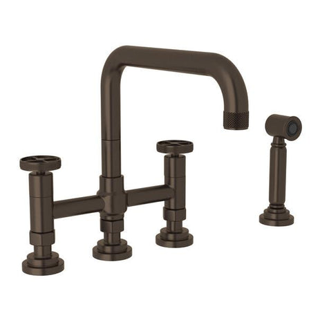 Campo™ Bridge Kitchen Faucet With Side Spray Tuscan Brass