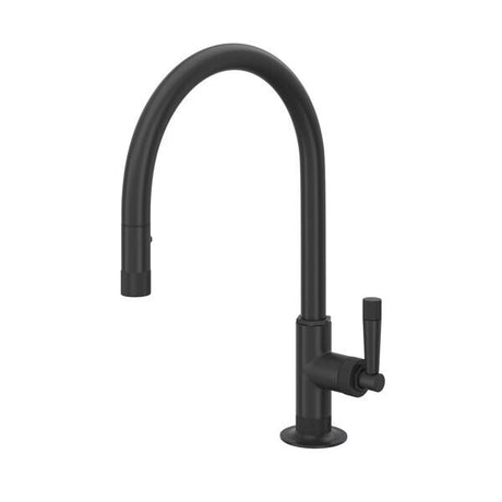 Graceline® Pull-Down Kitchen Faucet With C-Spout Matte Black