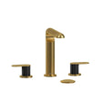 Ciclo™ Widespread Lavatory Faucet Brushed Gold (PVD)/Black