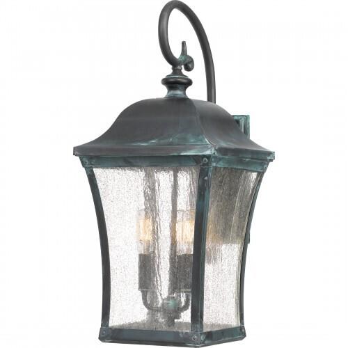 Quoizel Bardstown Outdoor Lantern In Aged Verde