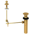 Remote Pop-Up Set With Overflow Unlacquered Brass