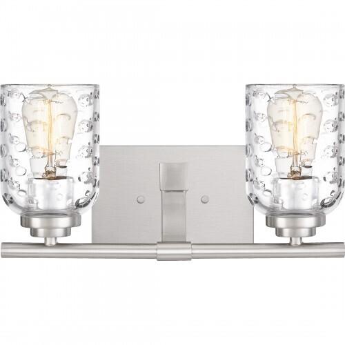 Quoizel Cristal Vanity Light In Brushed Nickel