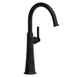 Momenti™ Single Handle Tall Lavatory Faucet With C-Spout Black