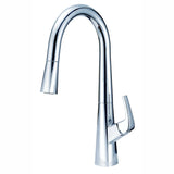 Gerber Satin Black Vaughn Single Handle Pull-down Kitchen Faucets