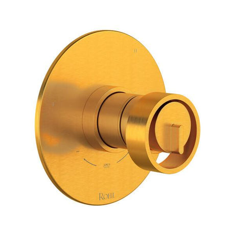 Eclissi™ 1/2" Therm & Pressure Balance Trim with 5 Functions (Shared) Satin Gold