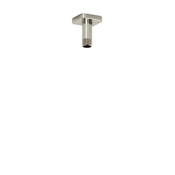 3" Ceiling Mount Shower Arm With Square Escutcheon Polished Nickel