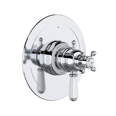Edwardian™ 1/2" Therm & Pressure Balance Trim with 3 Functions (Shared) Polished Chrome