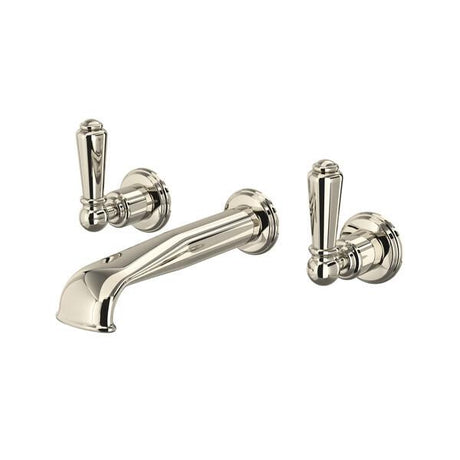Edwardian™ Wall Mount Lavatory Faucet With U-Spout Polished Nickel