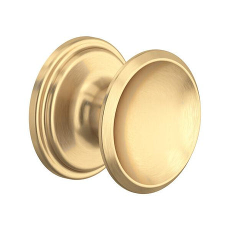 Large Concave Drawer Pull Knobs - Set of 5 Satin English Gold