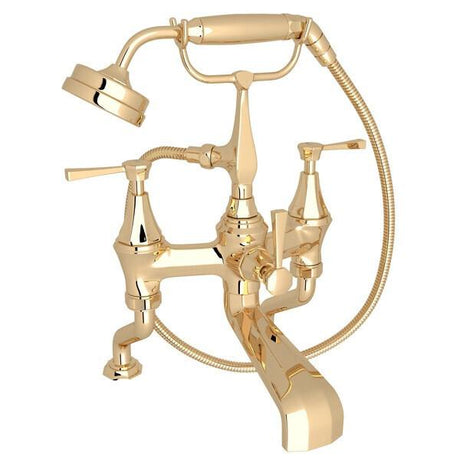 Deco™ Exposed Deck Mount Tub Filler English Gold