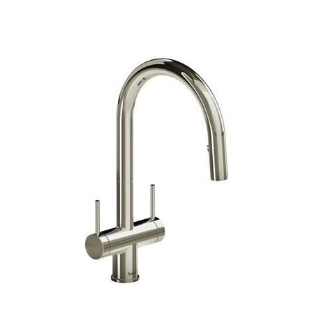 Azure™ Two Handle Pull-Down Kitchen Faucet Polished Nickel