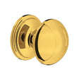Large Button Drawer Pull Knobs - Set of 5 Unlacquered Brass
