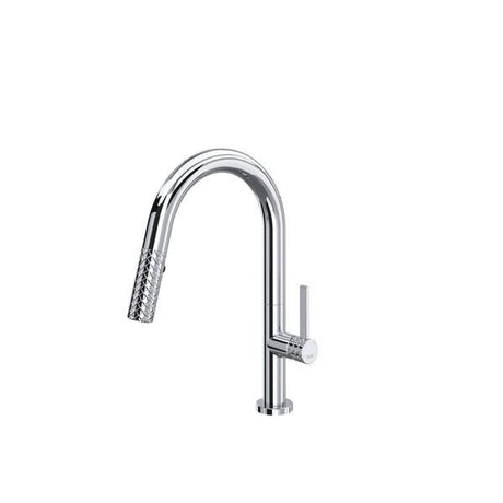 Tenerife™ Pull-Down Bar/Food Prep Kitchen Faucet With C-Spout Polished Chrome
