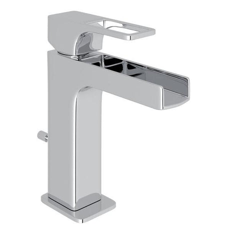 Quartile™ Single Handle Lavatory Faucet With Trough Polished Chrome